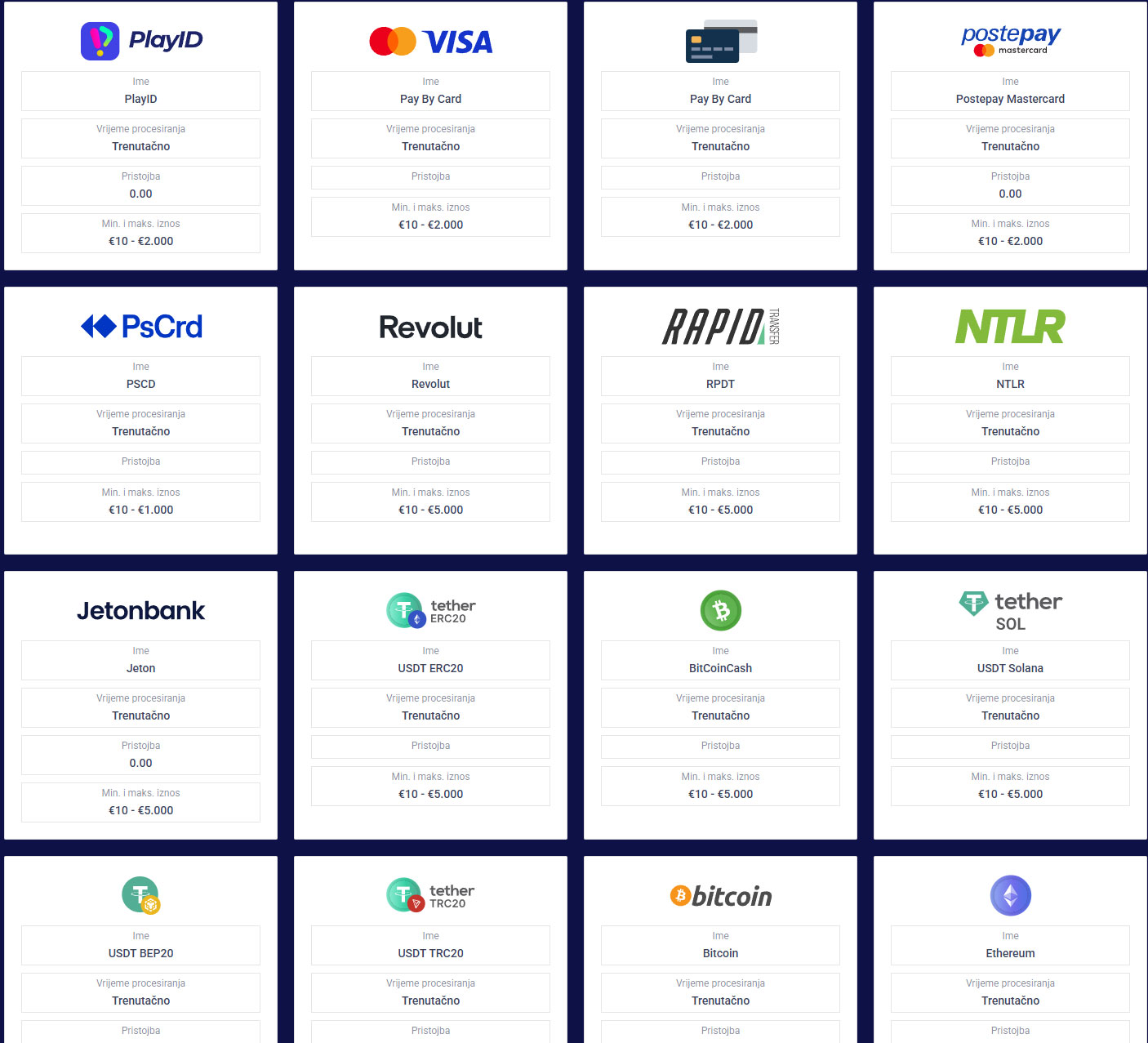 Frumzi-Casino-Croatia-Payments