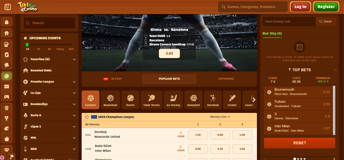 Tiki Casino Sportsbook