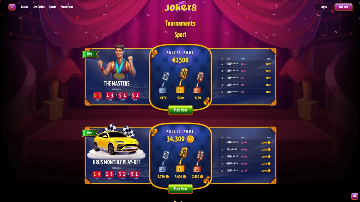 Joker8-Casino-Tournaments