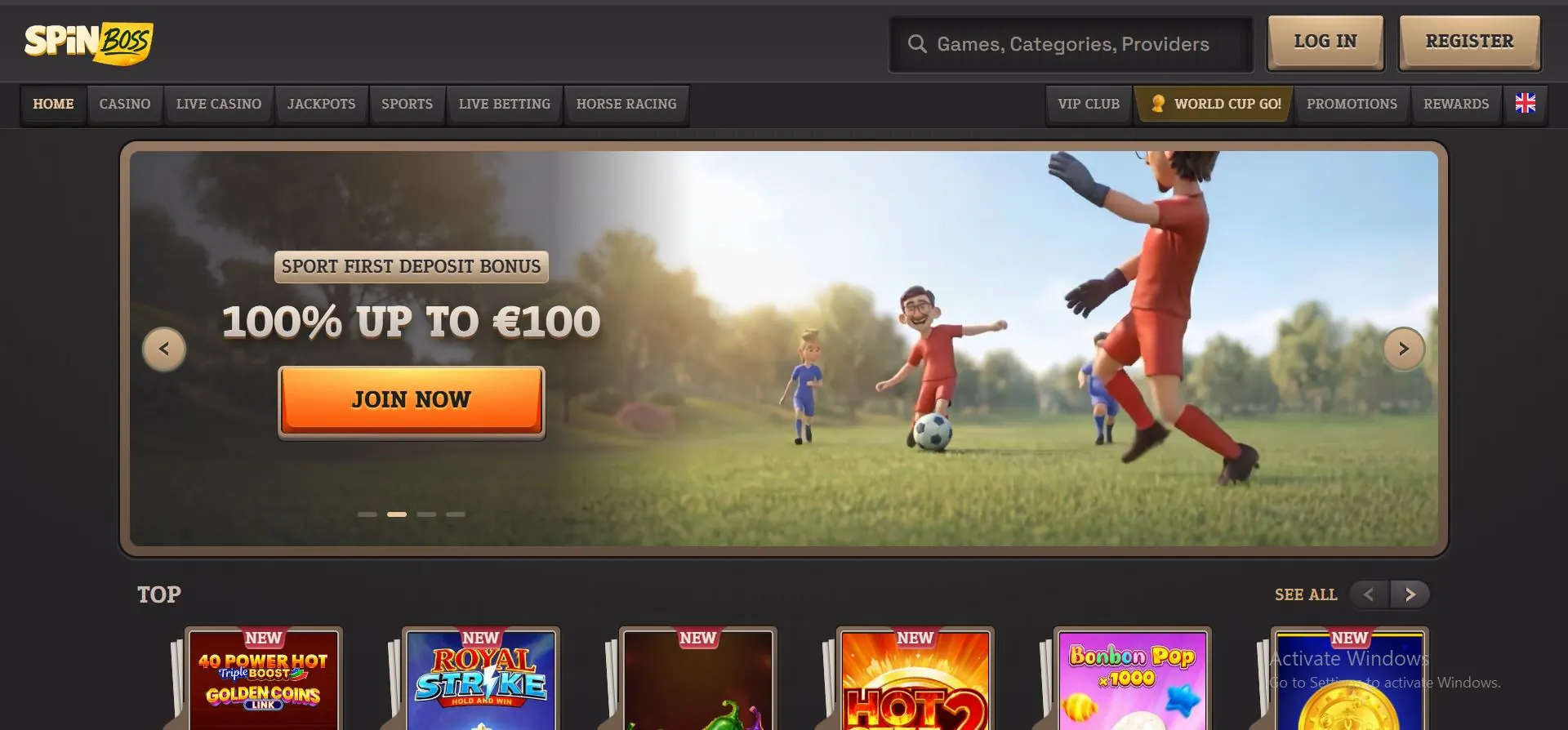 spinboss-casino-home-page